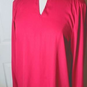 Torrid red tie in back blouse